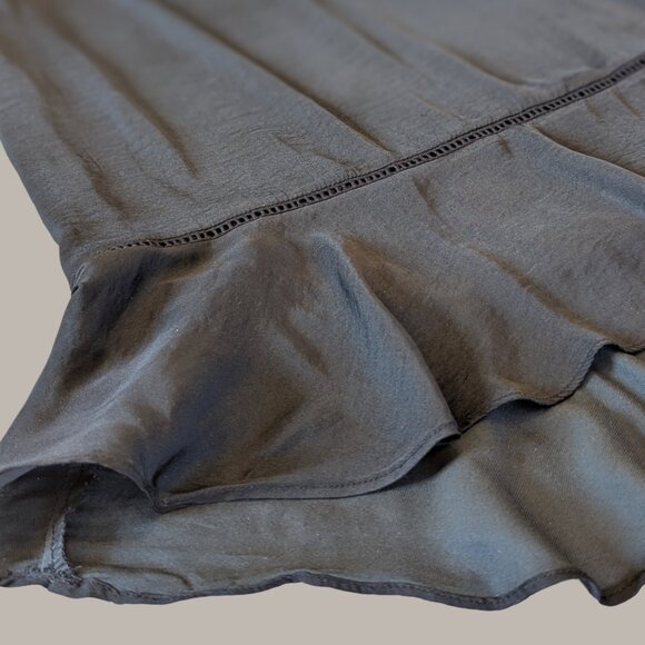 Mossimo Black Long Sleeve Peplum Blouse - Picture 8 of 8